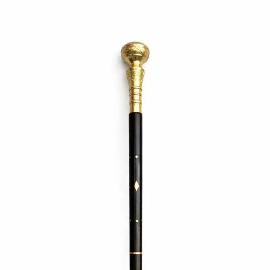 Victorian Brass Knob Walking Stick Handmade Rosewood Cane 93.98 cm Christmas Wedding Travel Father, Mother, Grandfather, Grandmother Gift