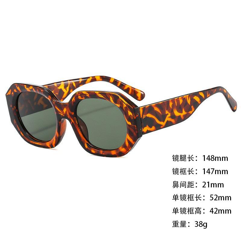 Foreign Trade Sunglasses Wide Legs Big Frame Vgo88 Men'S And Women'S Jelly Color Personalized Uv400 Sunglasses