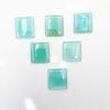 Natural Aqua Chalcedony Rectangle Cabochon Loose Gemstone Lot 10 Pcs 20*21-20*22 MM 186 CT For Jewelry Making