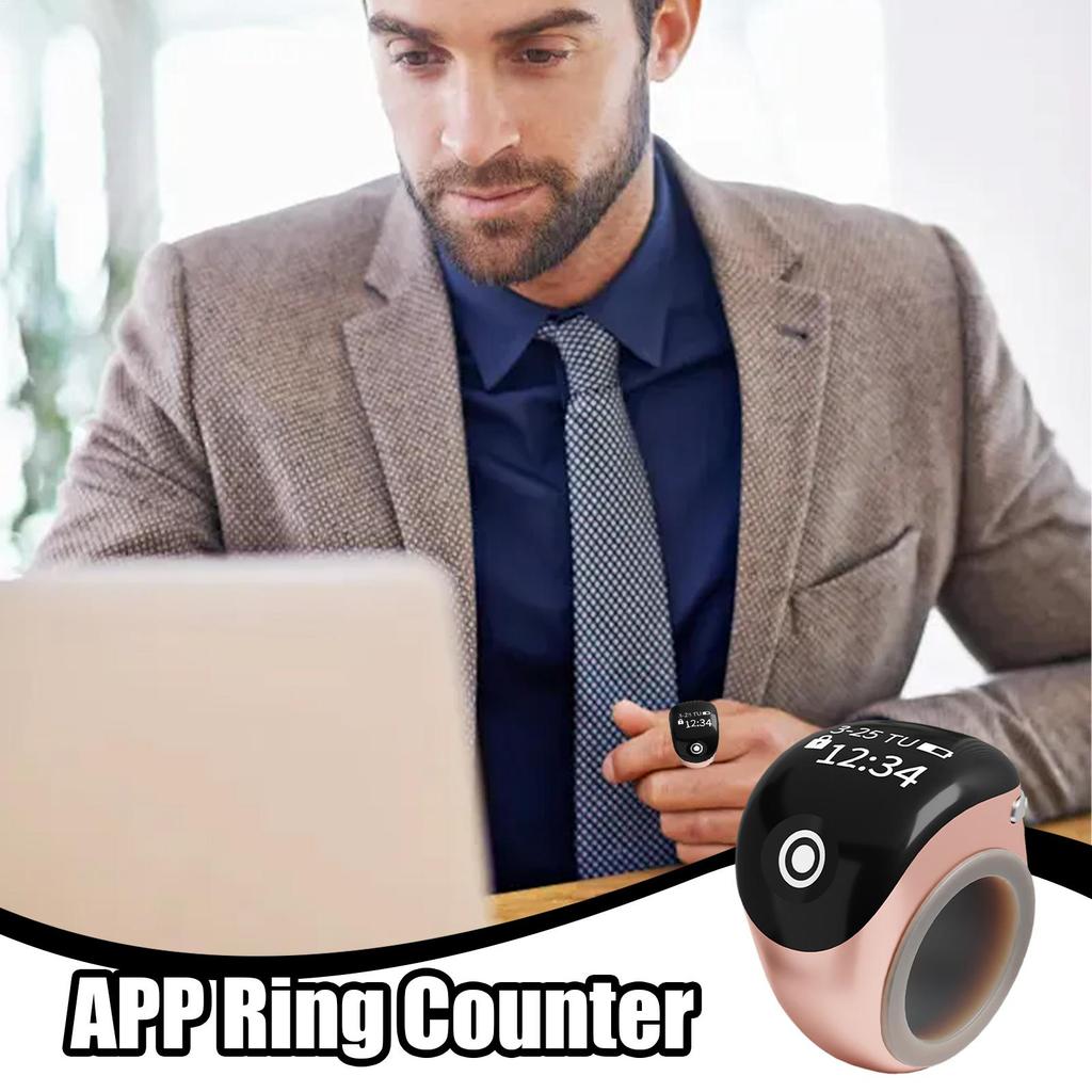 Smart APP Finger Counter Smart Ring Blue Tooth Electronic Counter Precise Real Time Counting Gadget Digital Tally Counter