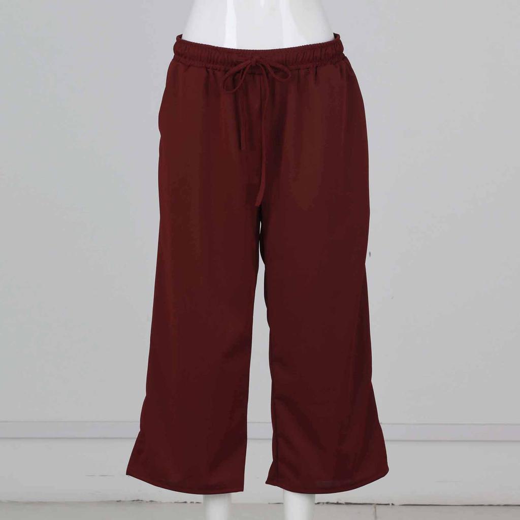 Women's Yoga Pants Wide Leg Casual Summer Drawstring Loose Comfy  Sweatpants Pajamas With Pockets