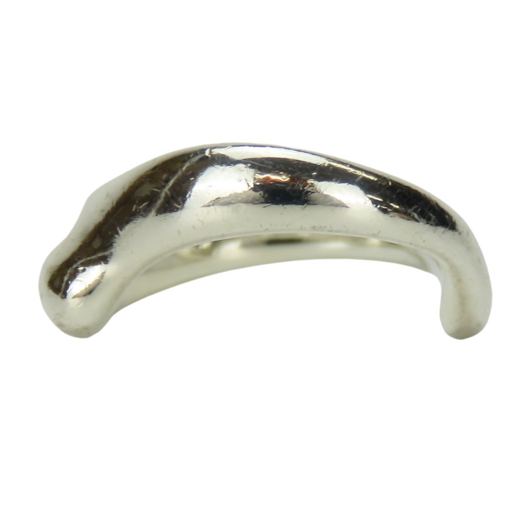 Begagnade TIFFANY&Co. Ring Böjd Våg Hjärta EU#51 Silver925 4.7g Silver El Saperetti