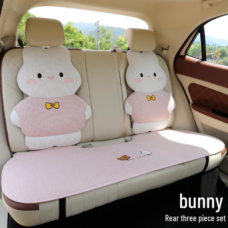 Pernă Scaun Auto Desen Animat - Universală, Bumbac-In Respirabil, Husă Scaun Spate pentru Patru Sezoane