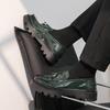 Fashion Korean Style Handmade Production Comfortable  Men's Tassel Design Casual Loafer Thick Soled Round Toe Fashionable Leather Shoes