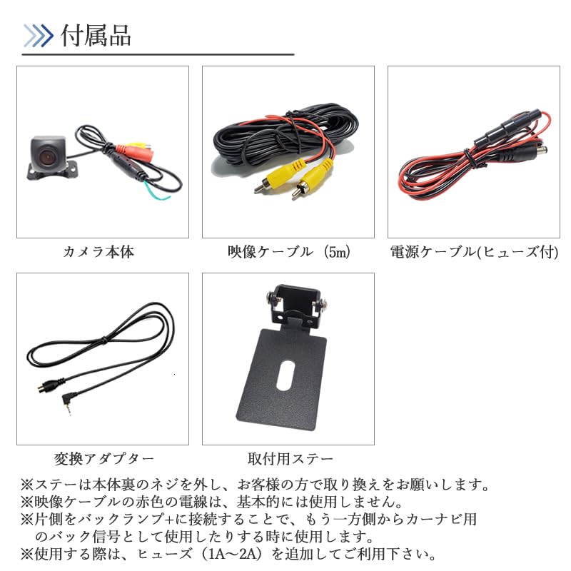 Gorilla Car Navigation Compatible, Ultra-Small, Rear Camera License Plate (Volt), Pinching Type, Includes Dedicated