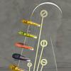 Wood Base Guitar Pick Holder Light Up Guitar Pick Storage Rack  For Guitarist