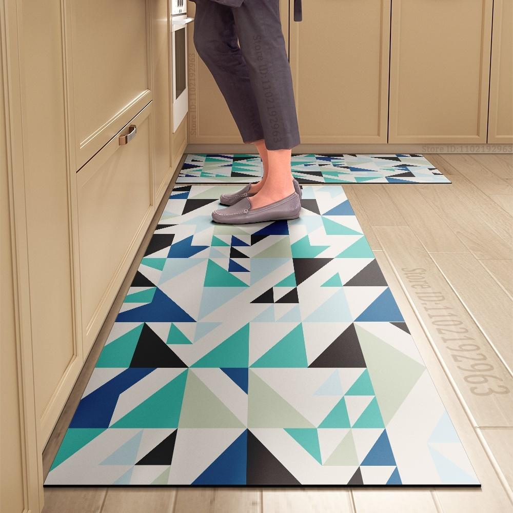 Kitchen Rug Durable Home Entrance Doormat High-end Kitchen Mats for Floor Waterproof House Hold Washable Non-slip Large Carpet