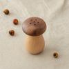 Retro Wooden Mushroom Toothpick Box, Dust-proof Toothpick Holder Dispenser, Toothpick Storage Container for Kitchen Countertop Decoration