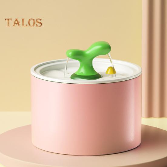 Fântână automată de apă pentru pisici de 1,5 l Dispenser de băut pentru animale de companie din ceramică Bol de apă ultra-liniștit pentru animale de companie cu sistem de filtrare pentru pisici de interior câini