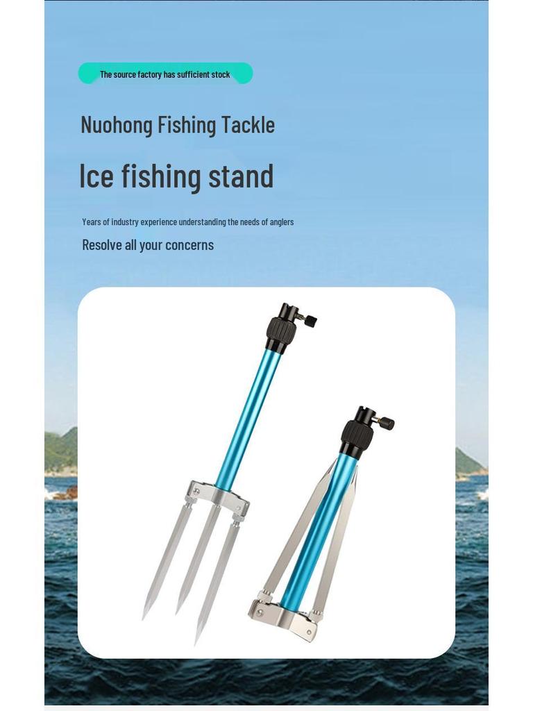 Wild Fishing 3-in-1 All-Terrain Rod Pod with Bait Tray and Ground Insert Bracket