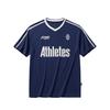 Anta Lifestyle Kurzarm Strick T-Shirt Sommer 2026 Damen Oberteile Obsidian-Blau 962628118-3