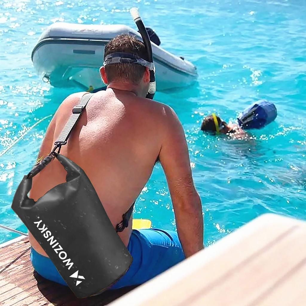 Worek torba wodoodporna outdoor na kajak SUP 20l - czarny