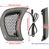 HDBUBALUS Motorcycle Headlight Vent Accent Turn Signal LED Indicator Side Lights For Harley Road Glide FLTRX 2015-2023 (Smoke Lens)