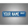 1pc Vintage Blue Street Metal Sign 4x18 Inch Wall Decor for Home Bar Man Cave