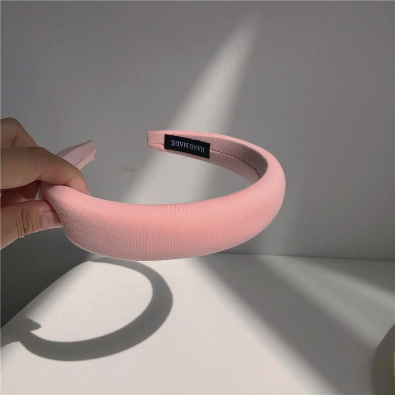 

Женский розовый обруч для волос с широким краем 2023 г.: Милый летний головной убор для умывания лица