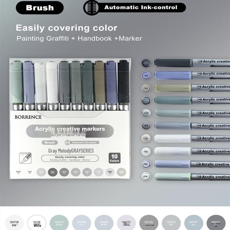 Fixy na bázi oleje s dvojitým hrotem pro studenty umění a anime, ideální pro dětskou kresbu a vybarvování.