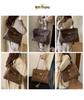 2025 Women's High-End Retro Matte Platinum Handbag: Trendy, Large Capacity Niche Underarm Commute Bag
