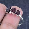 Natural Pink Tourmaline 925 Sterling Silver Jewelry Ring Size Adjustable W0r46
