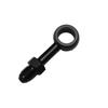 Black Stainless 3/8"12mm AN3 180 Degree Banjo Brake Line Adaptor Fittings For Harley FXD,FAT BOB