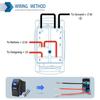 Momentary Horn Button Waterproof Rocker Switch Toggle - ON/OFF Blue LED Light - 12V 20Amp 24V 10Amp, 5 Pin For Automotive Cars Vehicles Marine Boats
