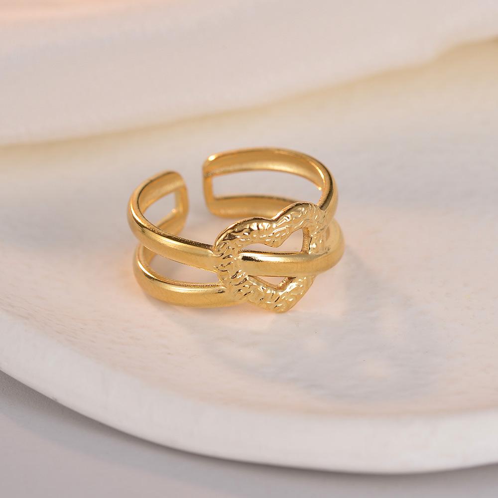 Adjustable Non-Fade Electroplated Couple's Ring