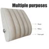 PVC Flocking Inflatable Lumbar Support Pillow Lightweight Adjustable Chair Back Pillow  Travel Use