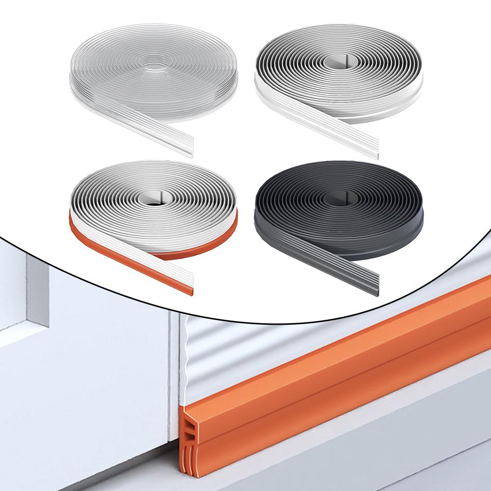 Sliding Window Seal Strip Aluminum Alloy Sliding Door Window Gap Windproof Seal Strip Soundproof Home Insulation Sealing Tape