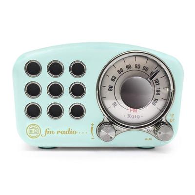 Retro Design Bluetooth Speaker with FM-Radio R919-B Blue