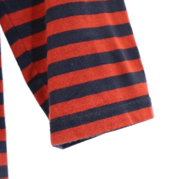 marimekko border Long sleeve one piece S Red series Women Used