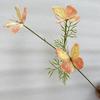 Three-Head Butterfly Artificial Flowers for Wedding Decorations and DIY Floral Arrangements