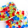 500/100PCS Board Game Props Clear Acrylic Square Cubes Blocks 10MM Kids Educational Sensory Training Toys Party Favors Gifts