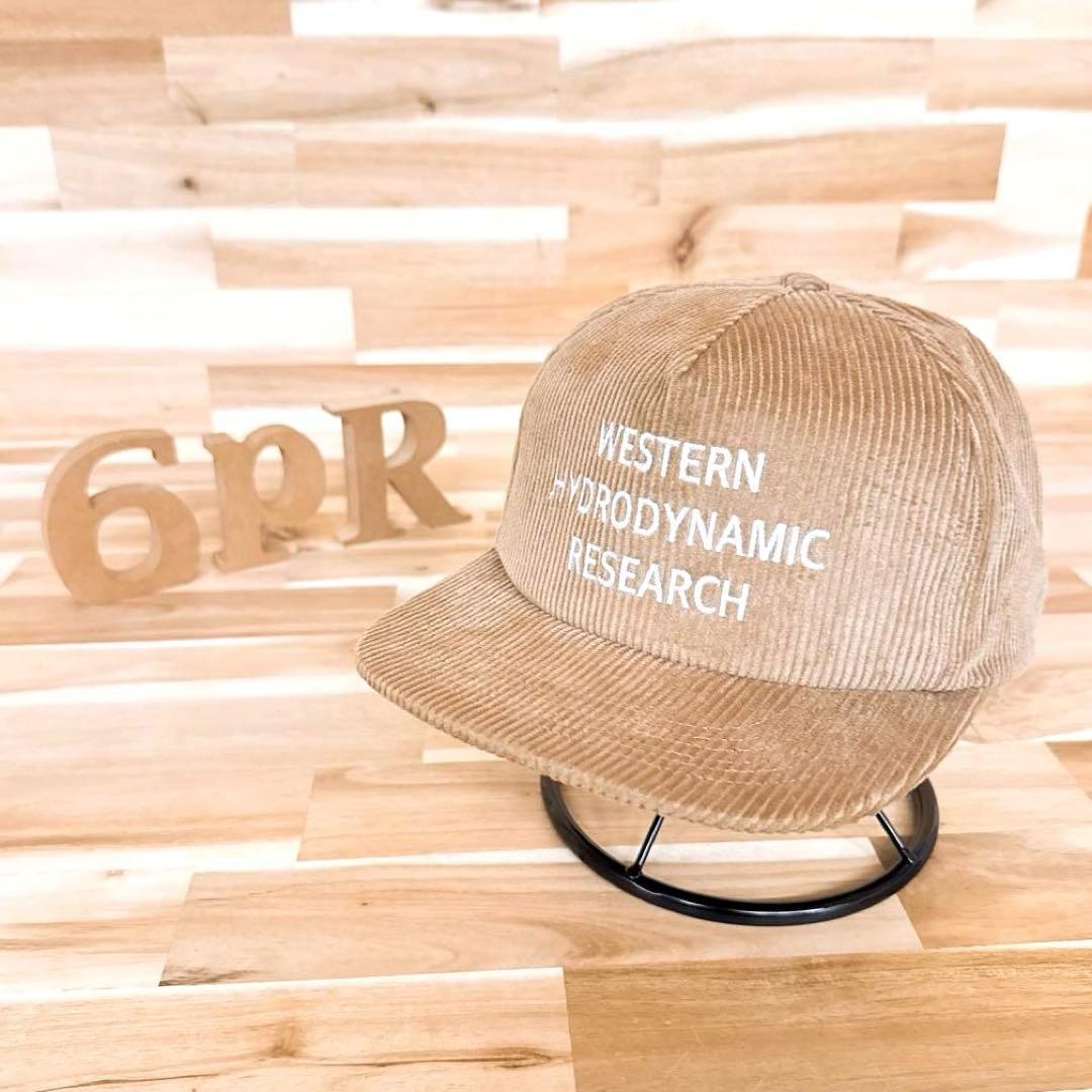 

[Б/У] Редкая вельветовая кепка Western Hydro Dynamic Research бежевого цвета