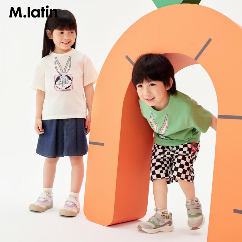 M.Latin Girls Bugs Bunny Ice Oxygen Cool Short Sleeve T-Shirt 100cm