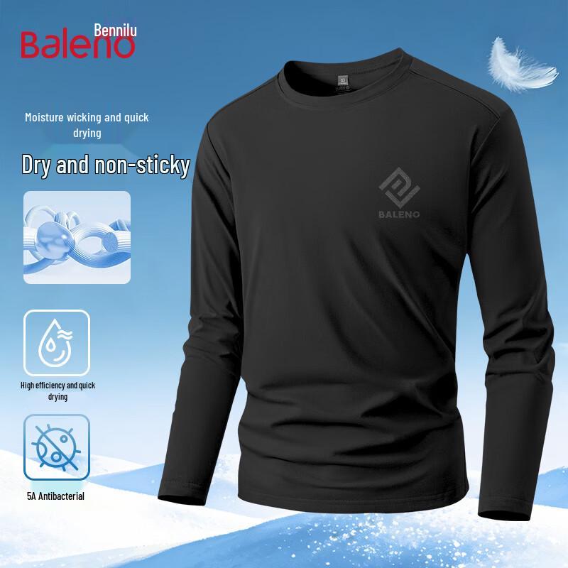 Baleno Men s Loose Fit Quick-Dry Long Sleeve T-Shirt L