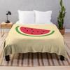 Coperta Morbida Anguria Rossa Matrimoniale Leggera in Pile di Flanella per Divano Letto Divano Viaggio Campeggio per Bambini Adulti