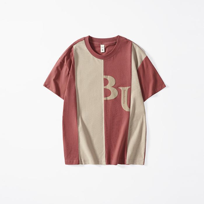 Latest Summer Letter Short-sleeved T-shirt Mens Large-size Clothes T-shirt M