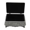 Floral Engraved Metal Trinket Box Antique Storage Jewelry Box Vintage Jewelry Box  For Ladies