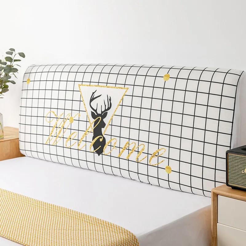 Nordic Cartoon Cat's Paw Bed Head Soft Dust Cover Full Enclosed Elastic Dust-proof Bed Head Cover/ Protective Cover