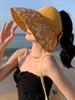 Mode Femmes Été Oversize Haut Vide Protection Solaire Extérieure Pare-Soleil Sauvage Voyage Plage Pliable Chapeau de Soleil à Large Bord Casquette Visière