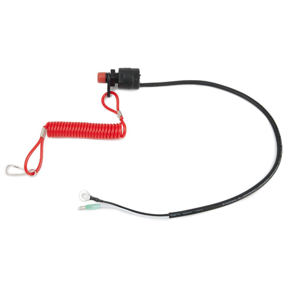 Kill Stop Switch With Safety Lanyard Clip For Boat Outboard Engine Motors Parts