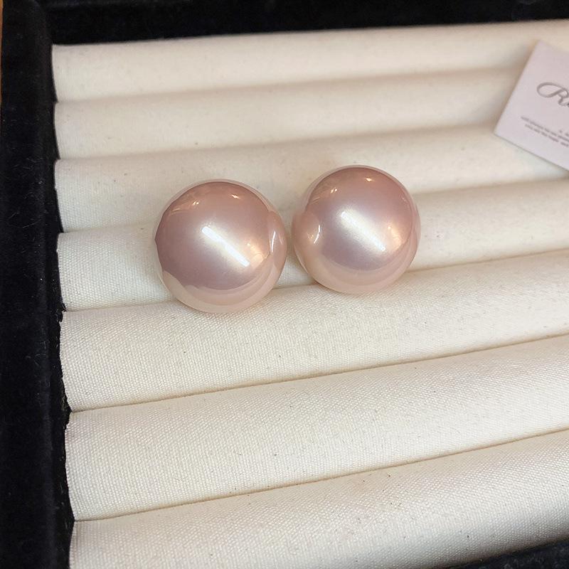 

Срібні сережки з діамантами та рожевими квітами - Ніжний солодкий дизайн у стилі Морі для жінок