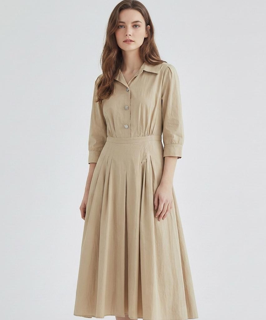 MESENSE Belted Shirt Dress_Mb43Opm184A