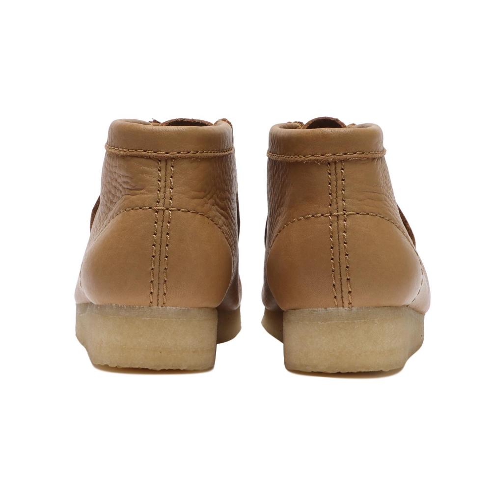 ClarkS W S Wallabee Boot. 26175840 Mid Tan Lea