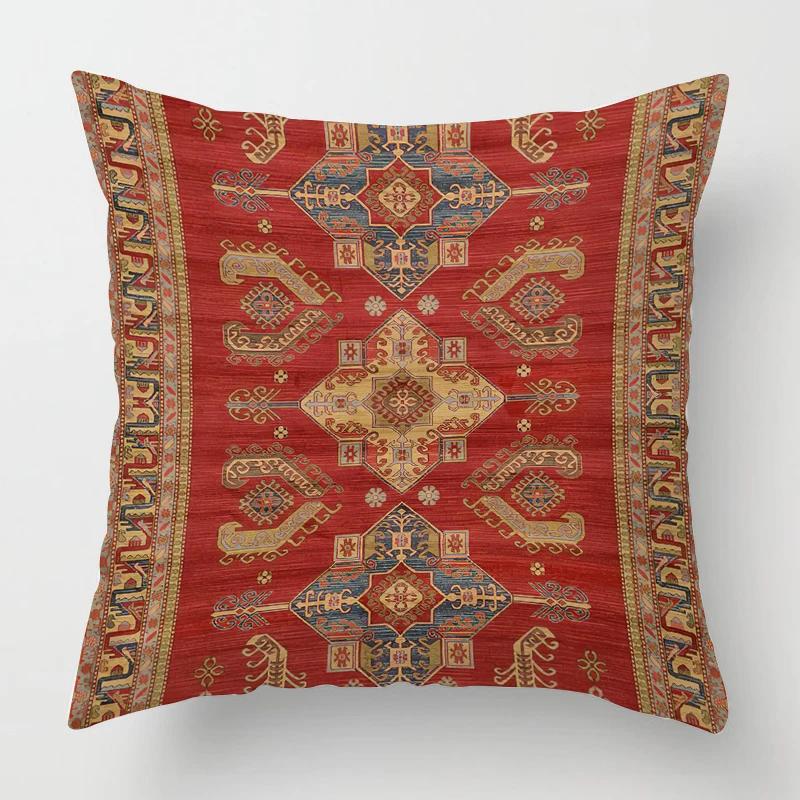 Moroccan Ethnic Pattern Pillowcase    Living Room Sofa Decoration Cushion Cover Home Office