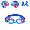 Kinder';s Schwimmbrille Verstellbare Poolbrille Karton Anti-Beschlag Silikon Wasserdicht