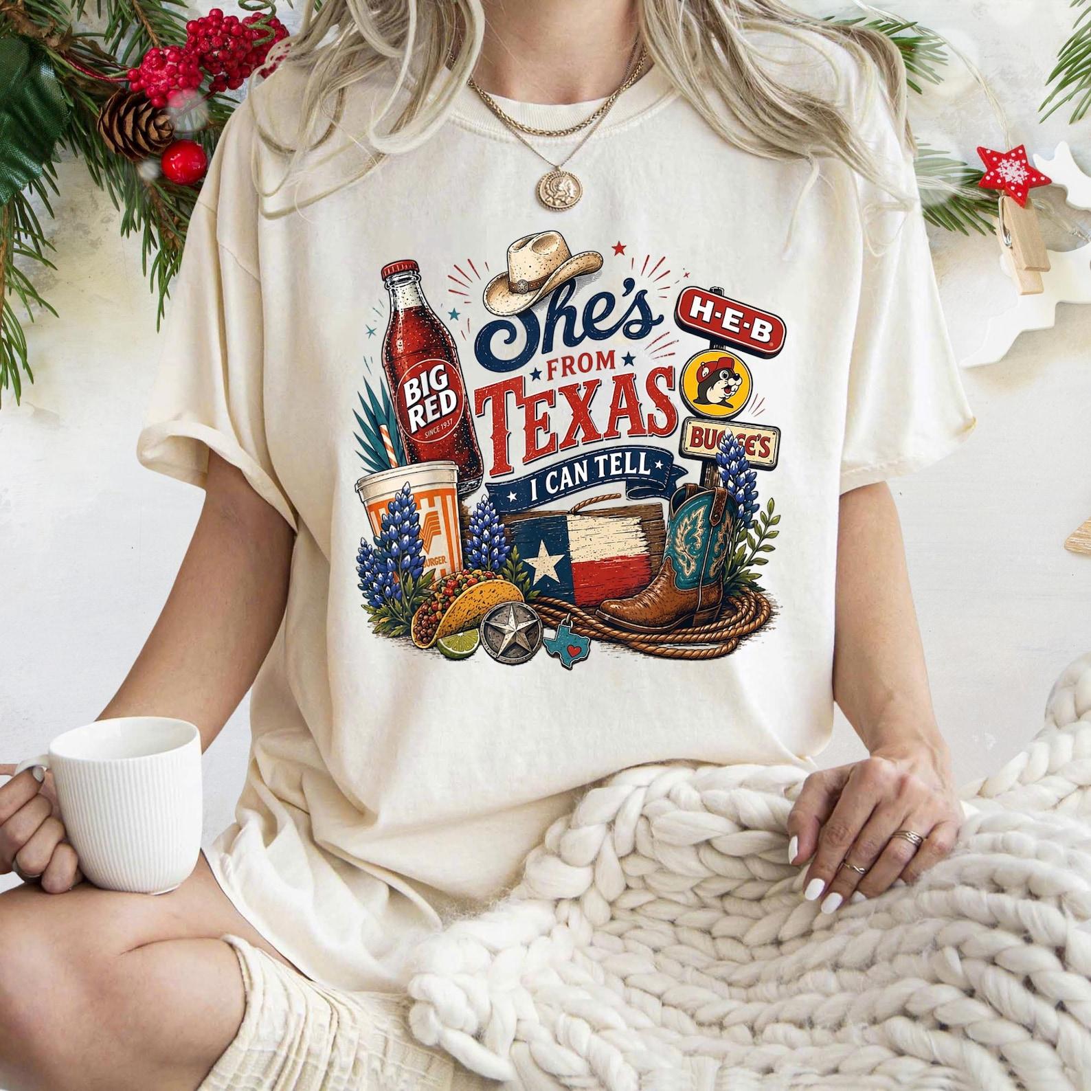 She s From Texas I Can Tell Texas Pride T-Shirt, She s From Texas T-Shirt, Southern Girl Tee S