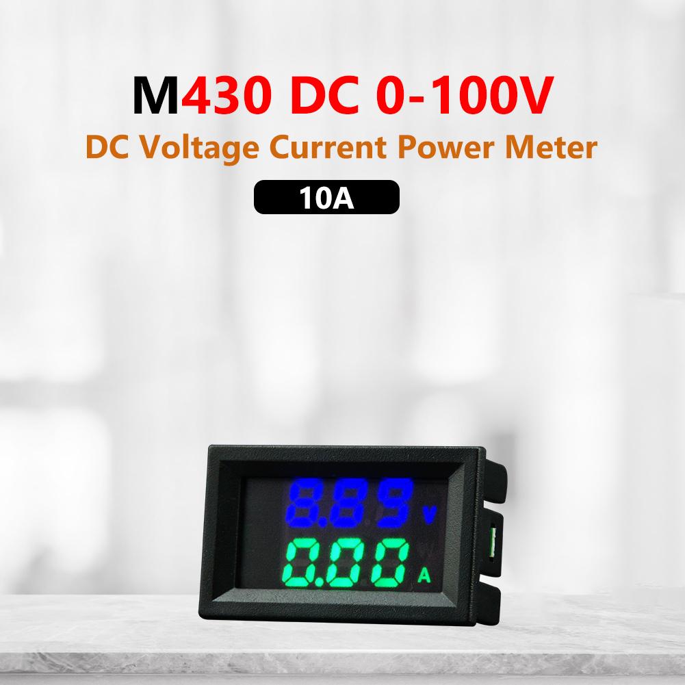 

10A/50A/100A Digital Voltmeter Ammeter Dual LED Display Current Power Meter High Precision Voltage Current Meter Instrument Tool