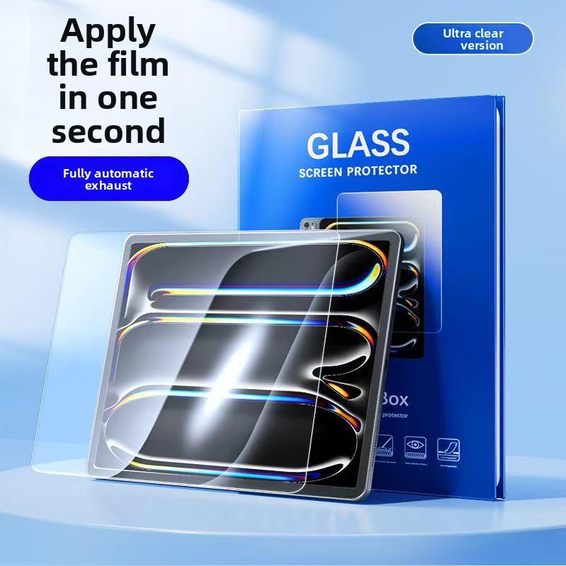 Fully Automatic High-definition Instant Tablet Tempered Glass Film for iPad Air 13 Pro Air11 A16 5 4 M3 10th Explosion-proof