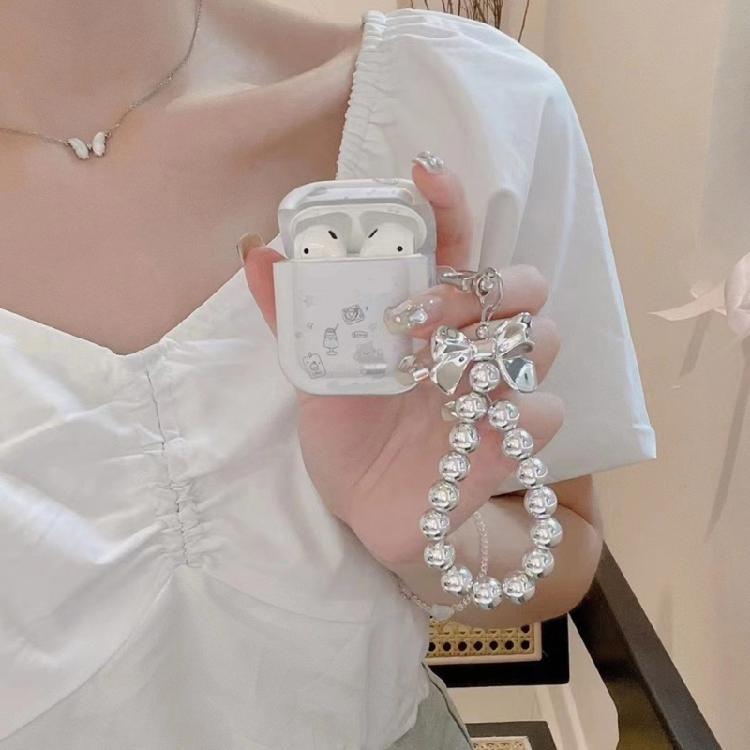 Handmade Beaded Bowknot Keychain Pendant Fashion Hanging Decoration Bag Pendant