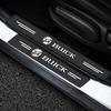 4-teiliges Set Einstiegsleisten-Schutzaufkleber aus Kohlefaser, kratzfest, passend für Buick Enclave, Regal, Lacrosse, Encore, Excelle und Envision